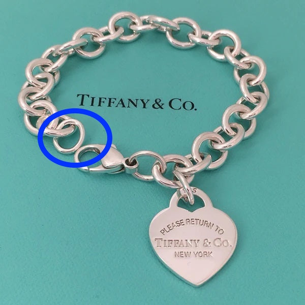 Tiffany End Link for Repair Lengthen Bracelet or Necklace - 2