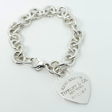 7.5" Medium Please Return to Tiffany New York Heart Tag Charm Bracelet - 0