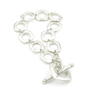 7.75" Tiffany Cushion Link Toggle Bracelet in Sterling Silver-6