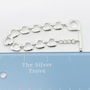 7.75" Tiffany Cushion Link Toggle Bracelet in Sterling Silver-8