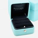 Tiffany & Co Blue Leather Empty Double 2 Ring Box and Blue Gift Box-2