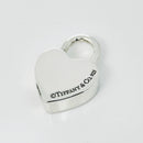 Tiffany & Co. Grandma Grandmother Heart Padlock Charm Pendant in 925 Silver-5