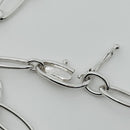 16" Tiffany Elsa Peretti Open Heart Pendant Necklace Oval Link - Sterling Silver-6