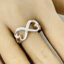 Size 8 Tiffany & Co Double Loving Hearts Ring in Silver by Paloma Picasso-7