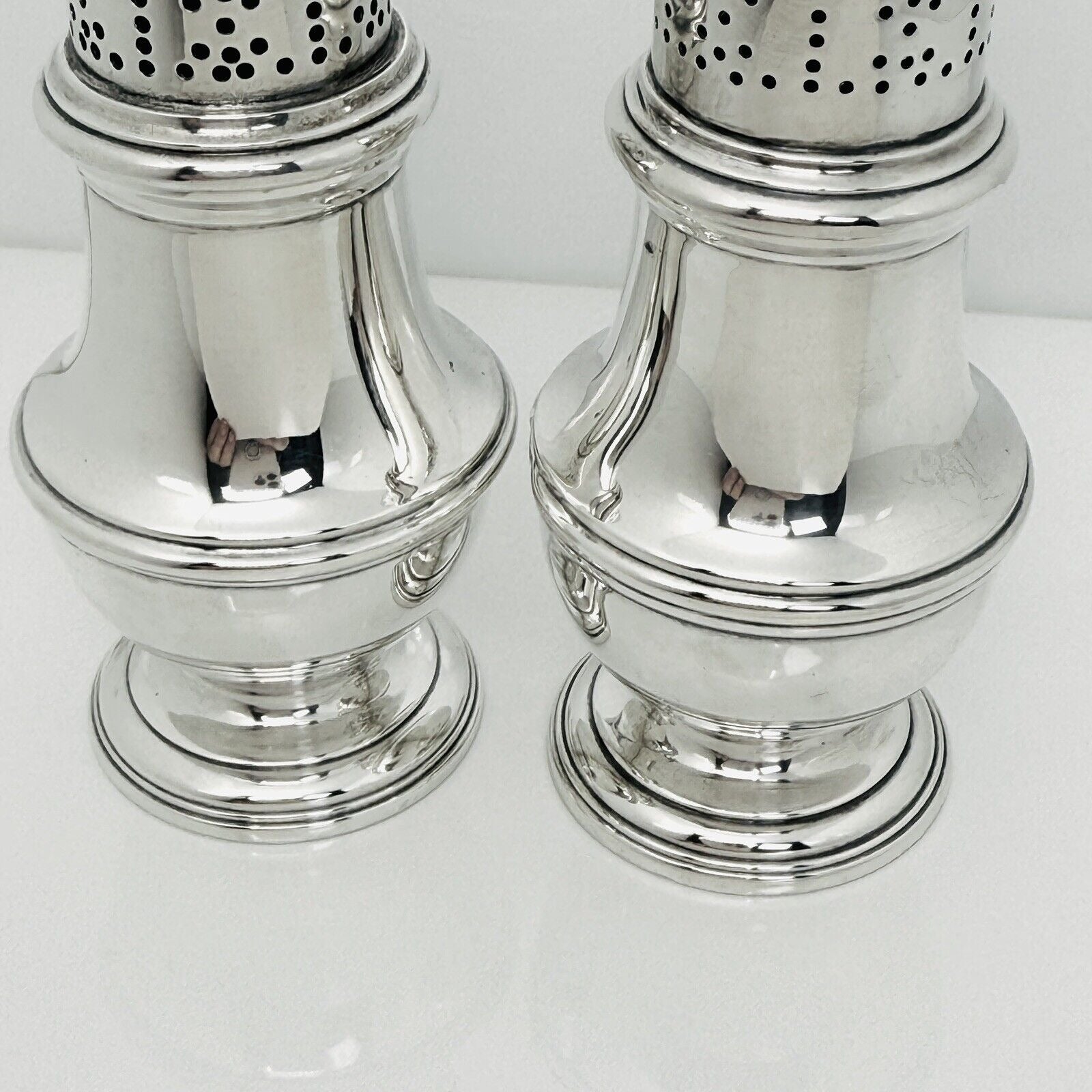 Tiffany & Co Vintage Salt and Pepper Shaker Set in Sterling Silver