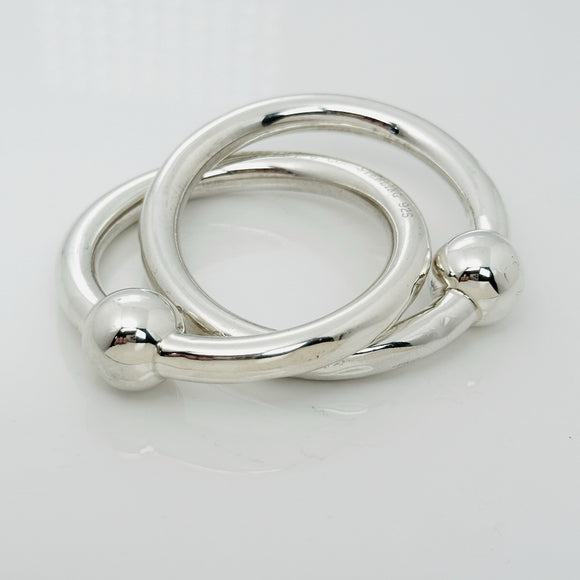 Tiffany Baby Rattle Interlocking in Sterling Silver