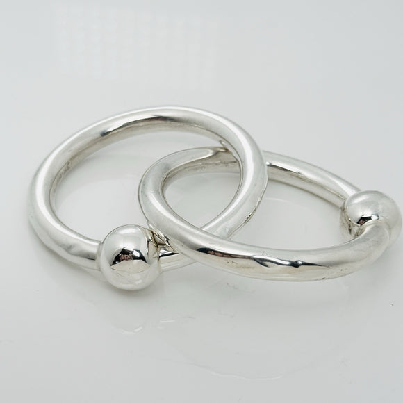Tiffany Baby Rattle Interlocking in Sterling Silver