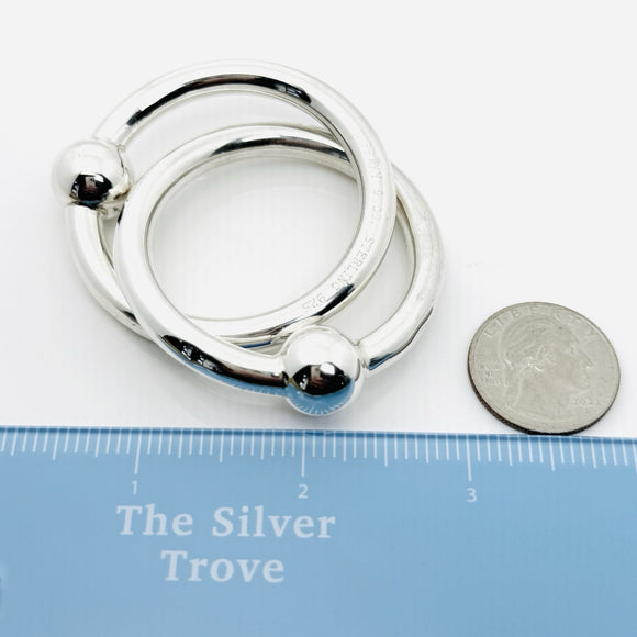 Tiffany Baby Rattle Interlocking in Sterling Silver