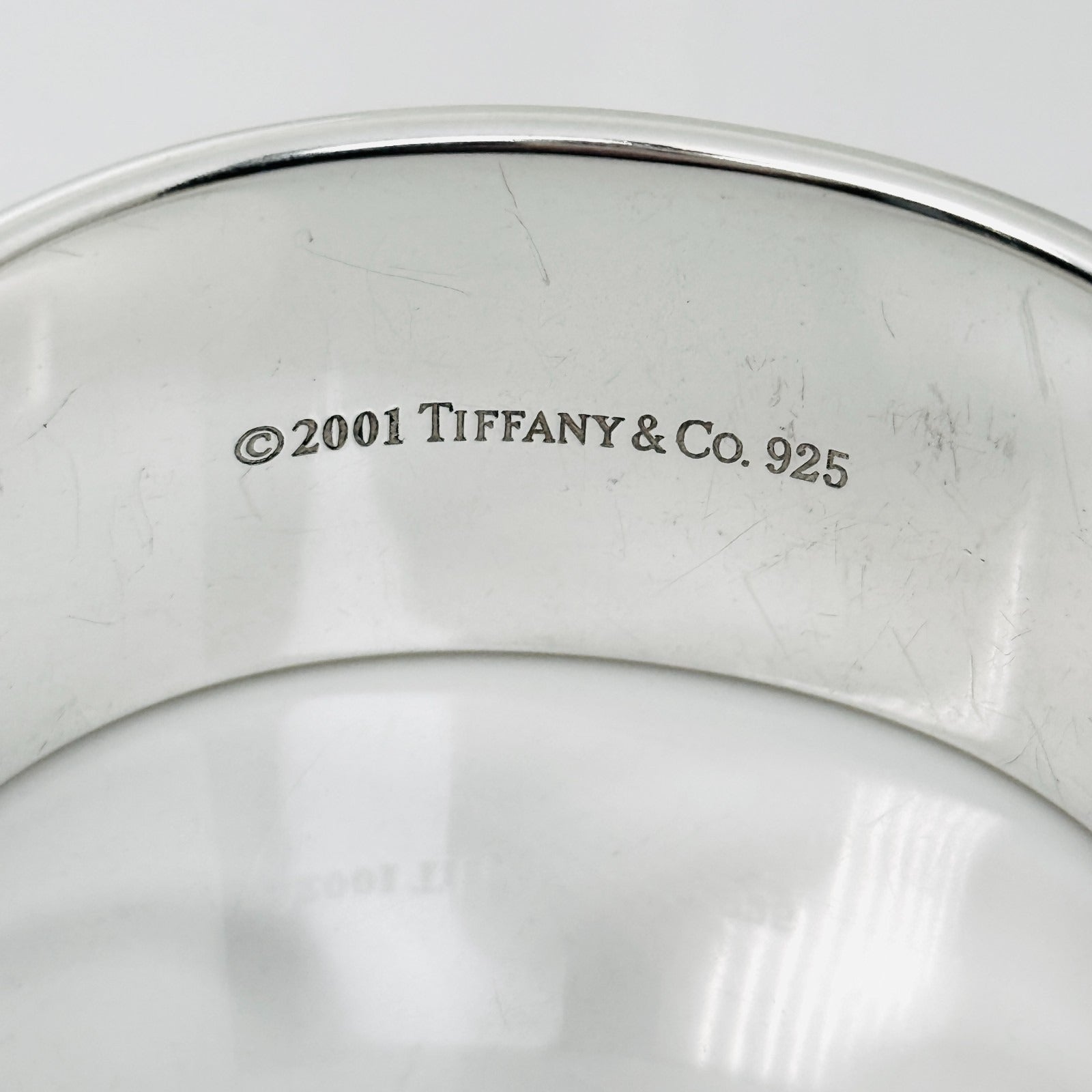 Medium 6.5" Tiffany & Co 1837 Extra Wide Cuff Bracelet in Sterling Silver
