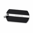 Tiffany & Co. T&CO Dog Tag Pendant in Black Titanium and 925 Sterling Silver-3