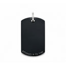 Tiffany & Co. T&CO Dog Tag Pendant in Black Titanium and 925 Sterling Silver-5