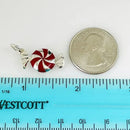 Tiffany Bon Bon Candy Charm in Red Enamel and Sterling Silver-5