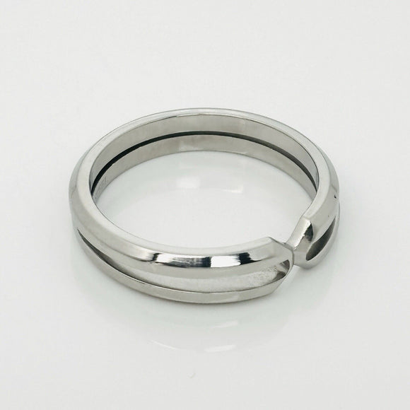 Size 11 Tiffany Zellige Ring by Paloma Picasso in Steel for Men Unisex