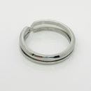 Size 11 Tiffany Zellige Ring by Paloma Picasso in Steel for Men Unisex-4