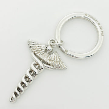 Tiffany & Co Caduceus Key Ring in Sterling Silver Doctor Keyring Keychain