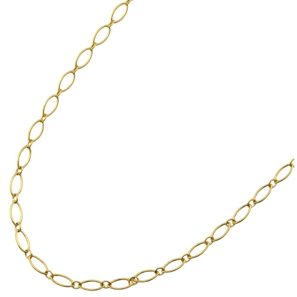 16" Tiffany & Co 18k Rose Gold Classic Oval Link Chain Necklace