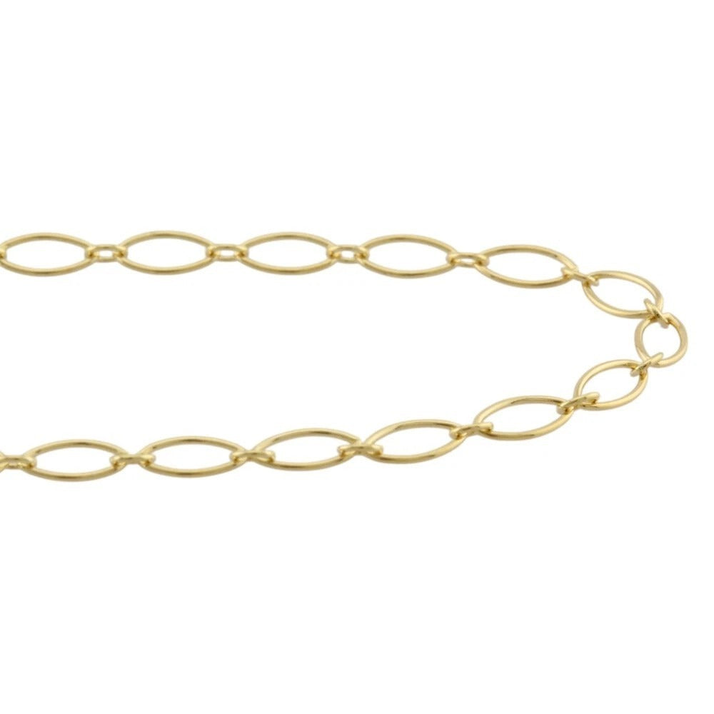 16" Tiffany & Co 18k Rose Gold Classic Oval Link Chain Necklace