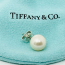 Tiffany Ziegfeld 8mm Pearl Bead Earring Single Replacement Lost Silver Stud-1