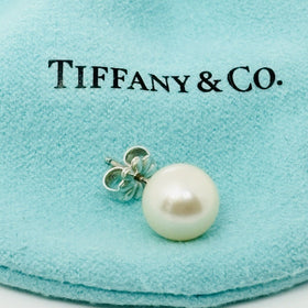 Tiffany Ziegfeld 8mm Pearl Bead Earring Single Replacement Lost Silver Stud