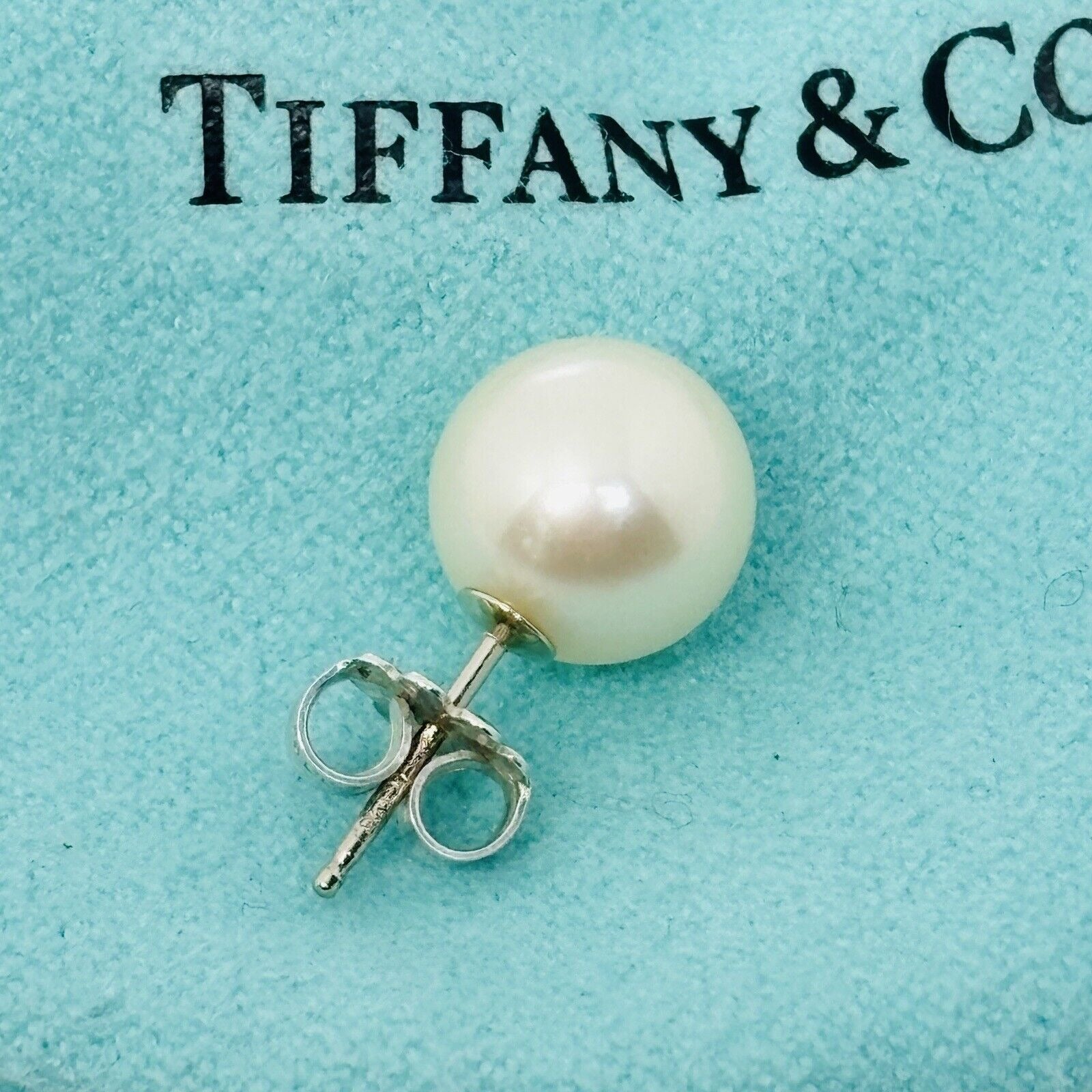 Tiffany Ziegfeld 8mm Pearl Bead Earring Single Replacement Lost Silver Stud