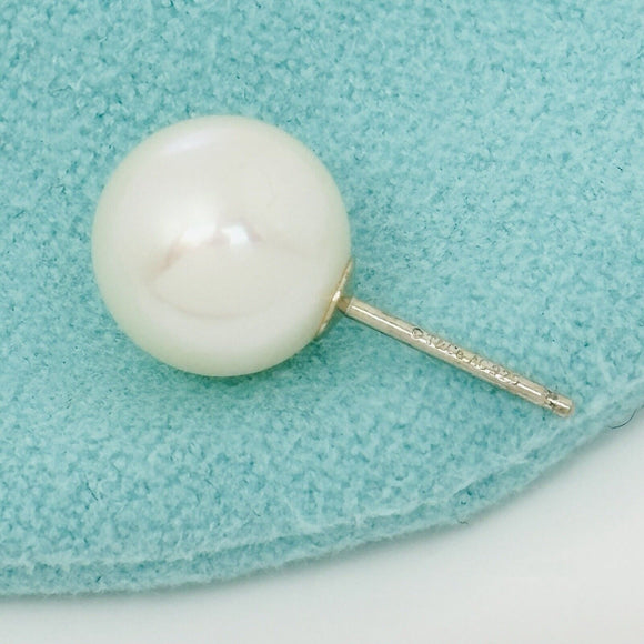 Tiffany Ziegfeld 8mm Pearl Bead Earring Single Replacement Lost Silver Stud