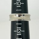 Size 10.5 Tiffany & Co 1837 Grey Titanium and Silver Ring Band Mens Unisex-4