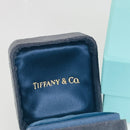 Vintage Tiffany Small Black Royal Blue Suede Leather Empty Ring Box Blue Box-1