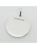 Tiffany & Co Round Tag Blank Engravable Pendant or Charm in Sterling Silver-1