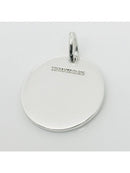Tiffany & Co Round Tag Blank Engravable Pendant or Charm in Sterling Silver-2