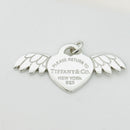 Return to Tiffany & Co. Winged Heart with Angel Wings Silver Charm or Pendant-1