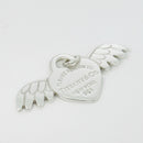Return to Tiffany & Co. Winged Heart with Angel Wings Silver Charm or Pendant-3