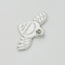 Return to Tiffany & Co. Winged Heart with Angel Wings Silver Charm or Pendant-4