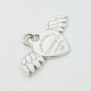 Return to Tiffany & Co. Winged Heart with Angel Wings Silver Charm or Pendant-5