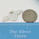 Return to Tiffany & Co. Winged Heart with Angel Wings Silver Charm or Pendant-8