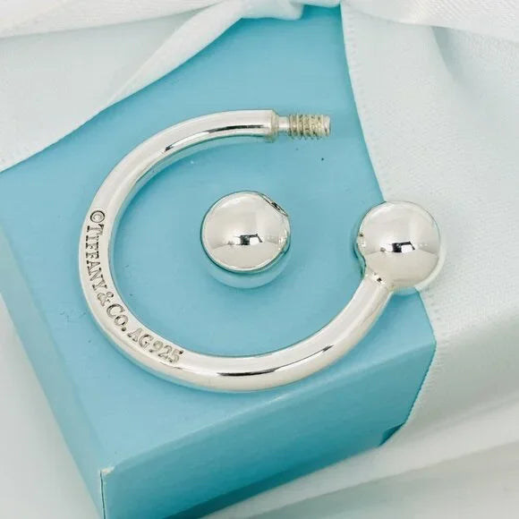 Tiffany & Co Horseshoe Key Ring Chain Keyring Keychain - 0
