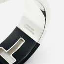 Tiffany T Cutout Wide Cuff Hinged Bracelet in sterling Silver & Black Ceramic-5