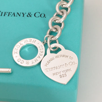 Size Medium Please Return to Tiffany Heart Tag Toggle Charm Bracelet NEW VERSION
