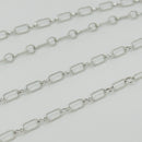 Tiffany & Co. 24" Round Oval Link Rolo Chain Necklace Mens Unisex 925 Silver-3