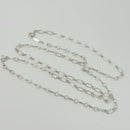 Tiffany & Co. 24" Round Oval Link Rolo Chain Necklace Mens Unisex 925 Silver-4