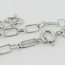 Tiffany & Co. 24" Round Oval Link Rolo Chain Necklace Mens Unisex 925 Silver-5