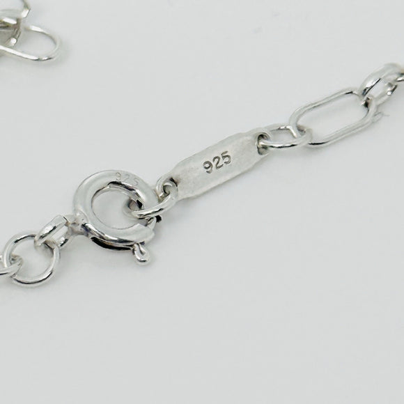 Tiffany & Co. 24" Round Oval Link Rolo Chain Necklace Mens Unisex 925 Silver