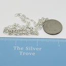 Tiffany & Co. 24" Round Oval Link Rolo Chain Necklace Mens Unisex 925 Silver-8