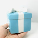Tiffany Large Coin Bank Blue Gift Box with White Ribbon Bone China-2