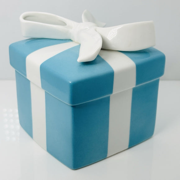 Tiffany Large Coin Bank Blue Gift Box with White Ribbon Bone China