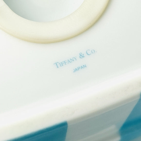 Tiffany Large Coin Bank Blue Gift Box with White Ribbon Bone China