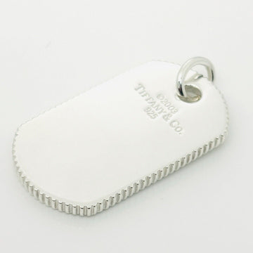 Tiffany & Co Mens Coin Edge ID Dog Tag Pendant - 0