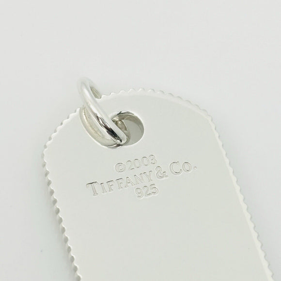 Tiffany & Co Mens Coin Edge ID Dog Tag Pendant