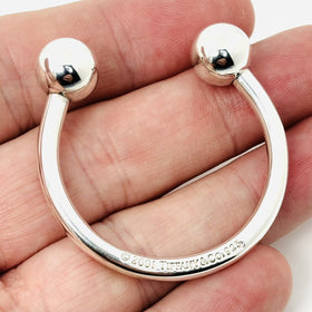 Tiffany & Co Extra Large Horseshoe Key Ring Chain Keyring Keychain - 0