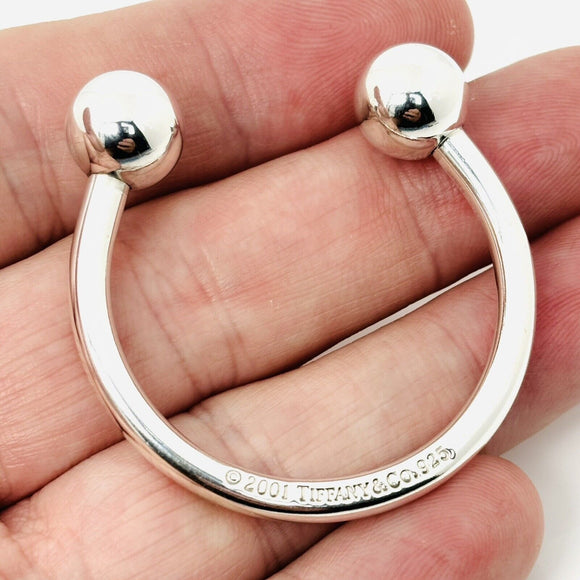 Tiffany & Co Extra Large Horseshoe Key Ring Chain Keyring Keychain