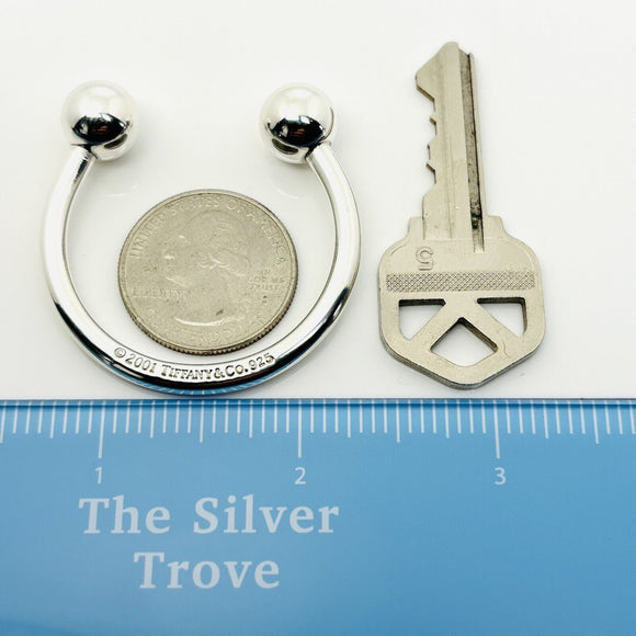 Tiffany & Co Extra Large Horseshoe Key Ring Chain Keyring Keychain